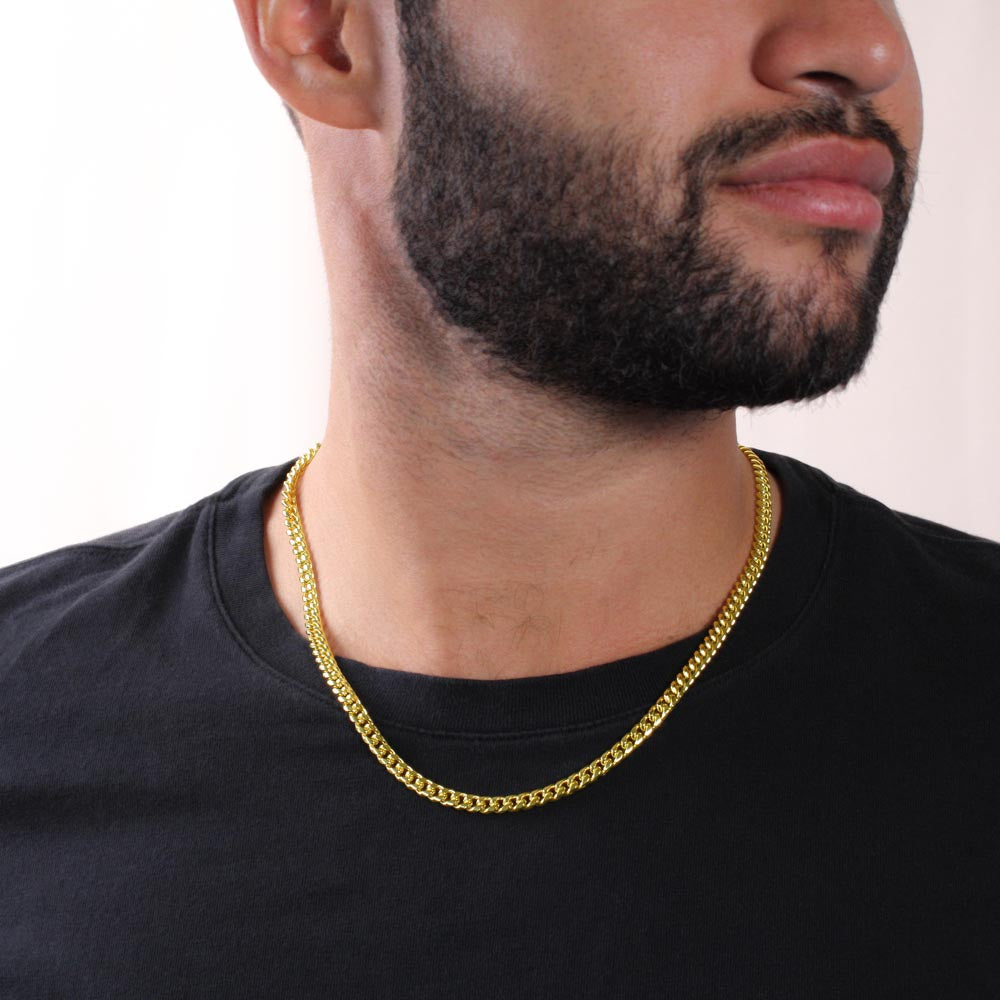 Löfteshalsband För Honom - Cuban Chain