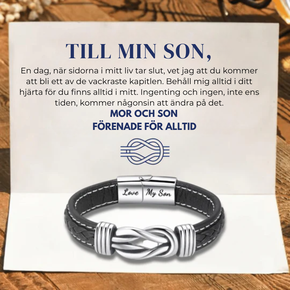 Till Min Son - Mor Och Son Förenade För Alltid - Infinity Armbånd