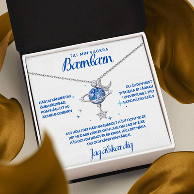 Barnbarn | Speciell Stjärna | 925 Sterling Silver Halsband