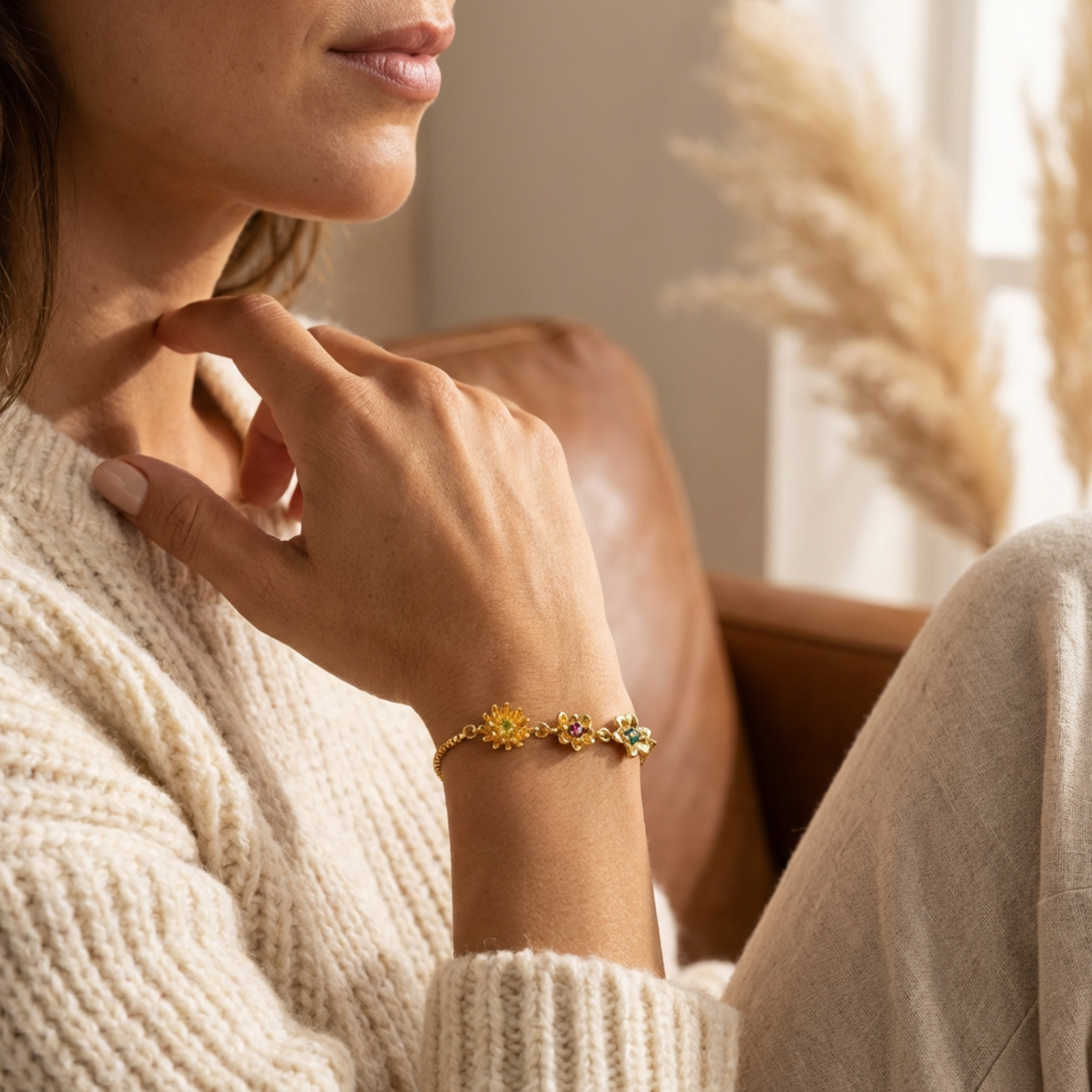 Armband Med Födelseblomma