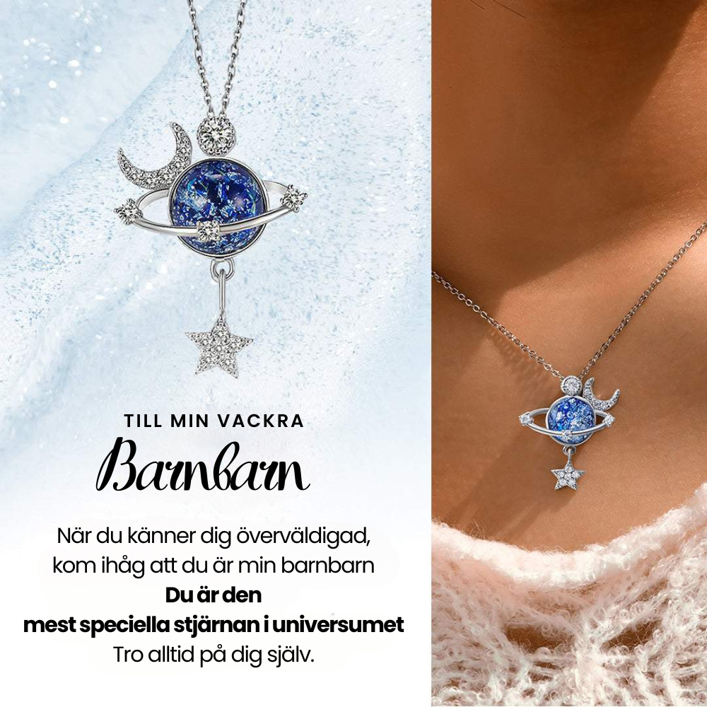 Barnbarn | Speciell Stjärna | 925 Sterling Silver Halsband