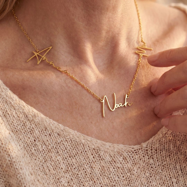 Signature Halsband Med Flera Namn