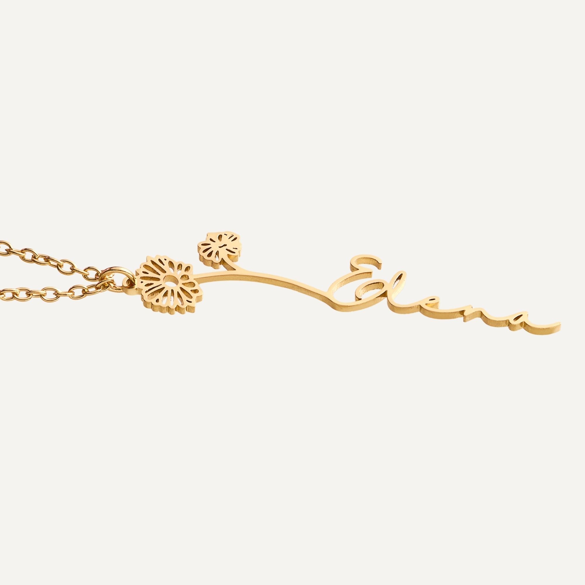 Halsband Med Födelseblomma