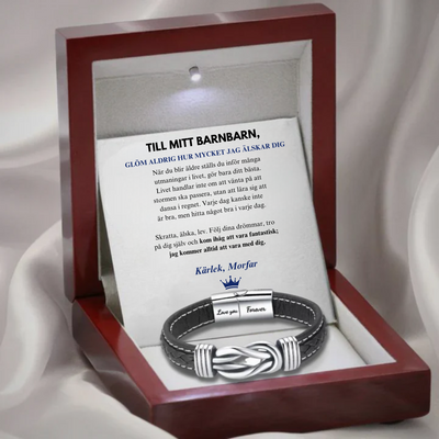 Till Mitt Barnbarn- Kärlek, Farfar eller Morfar - Infinity Armband
