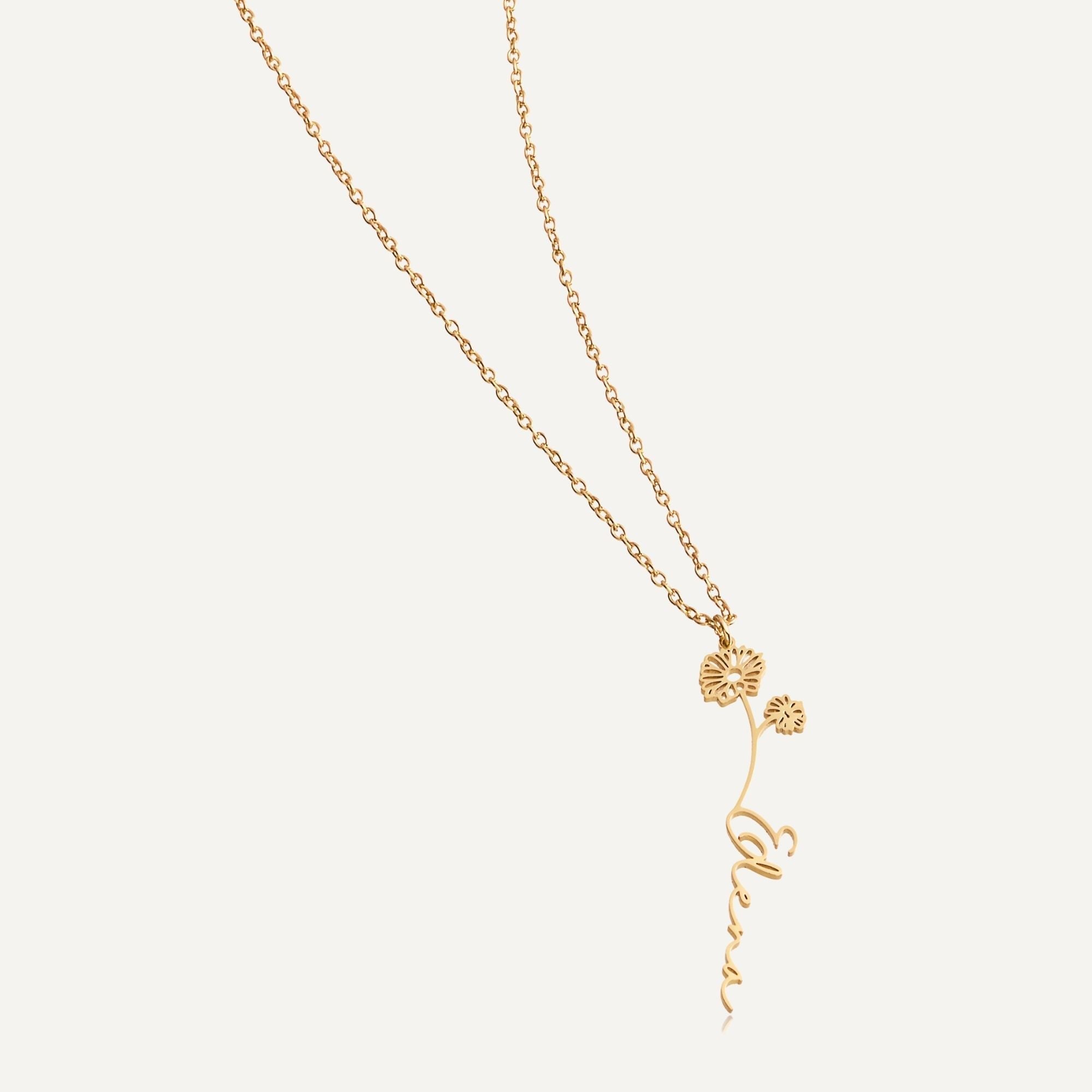 Halsband Med Födelseblomma