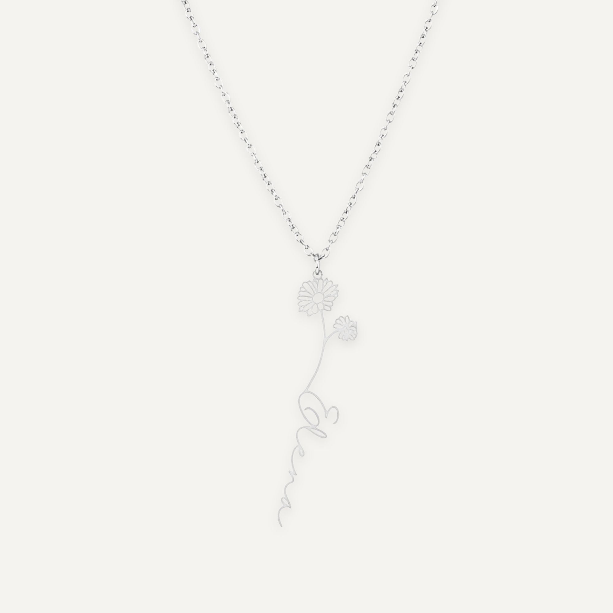 Halsband Med Födelseblomma