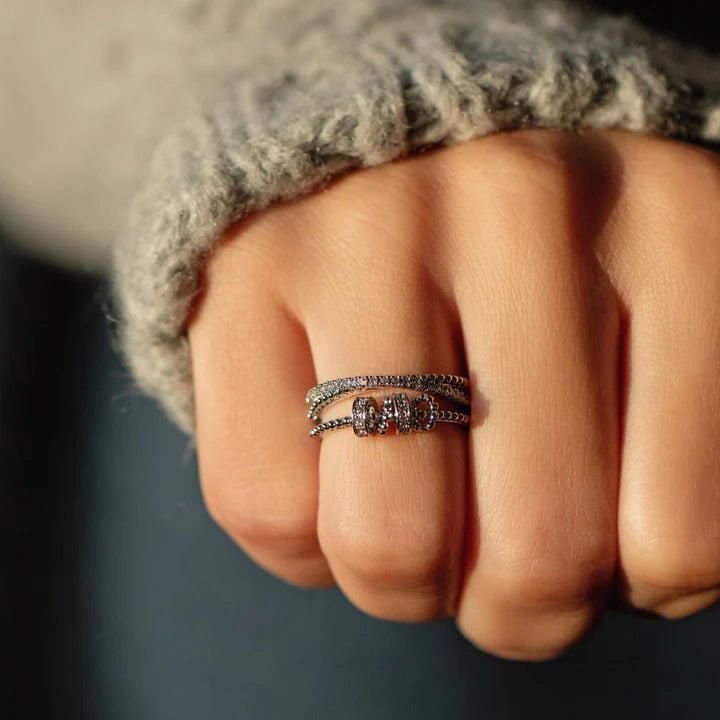 Till Min Dotter - Fidget Ring - Kärlek, Mamma eller Pappa