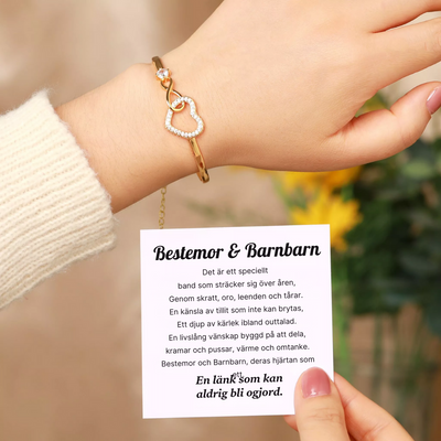 Mormor & Barnbarn - Infinity Hjärtarmband