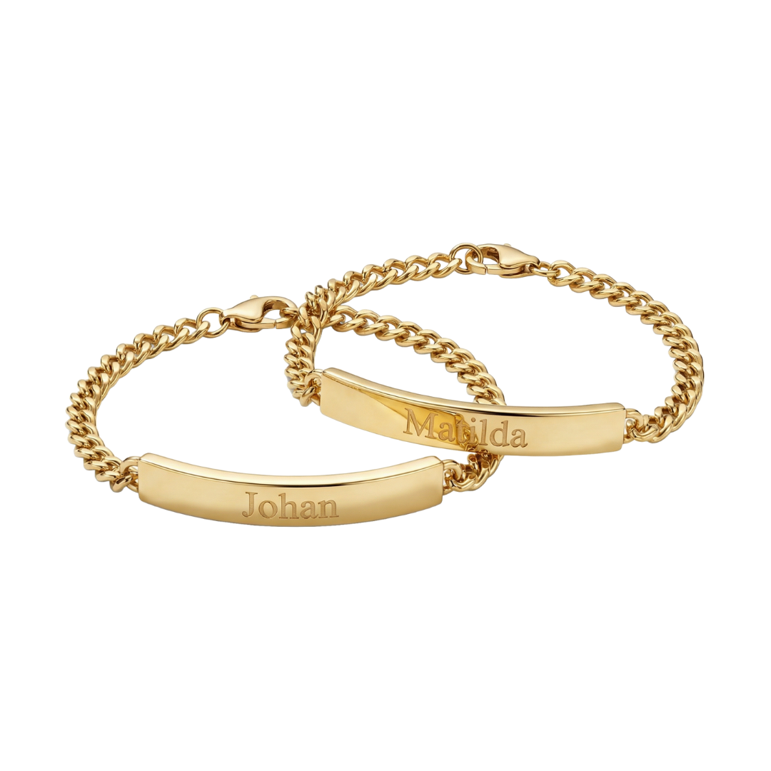 Personliga armband för par