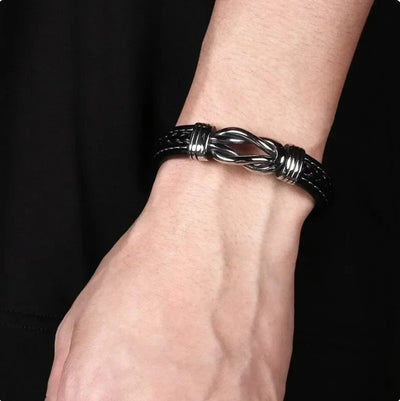 Till Min Son – Alltid Med Dig – Infinity Läderarmband