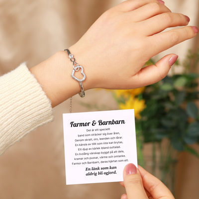 Mormor & Barnbarn - Infinity Hjärtarmband