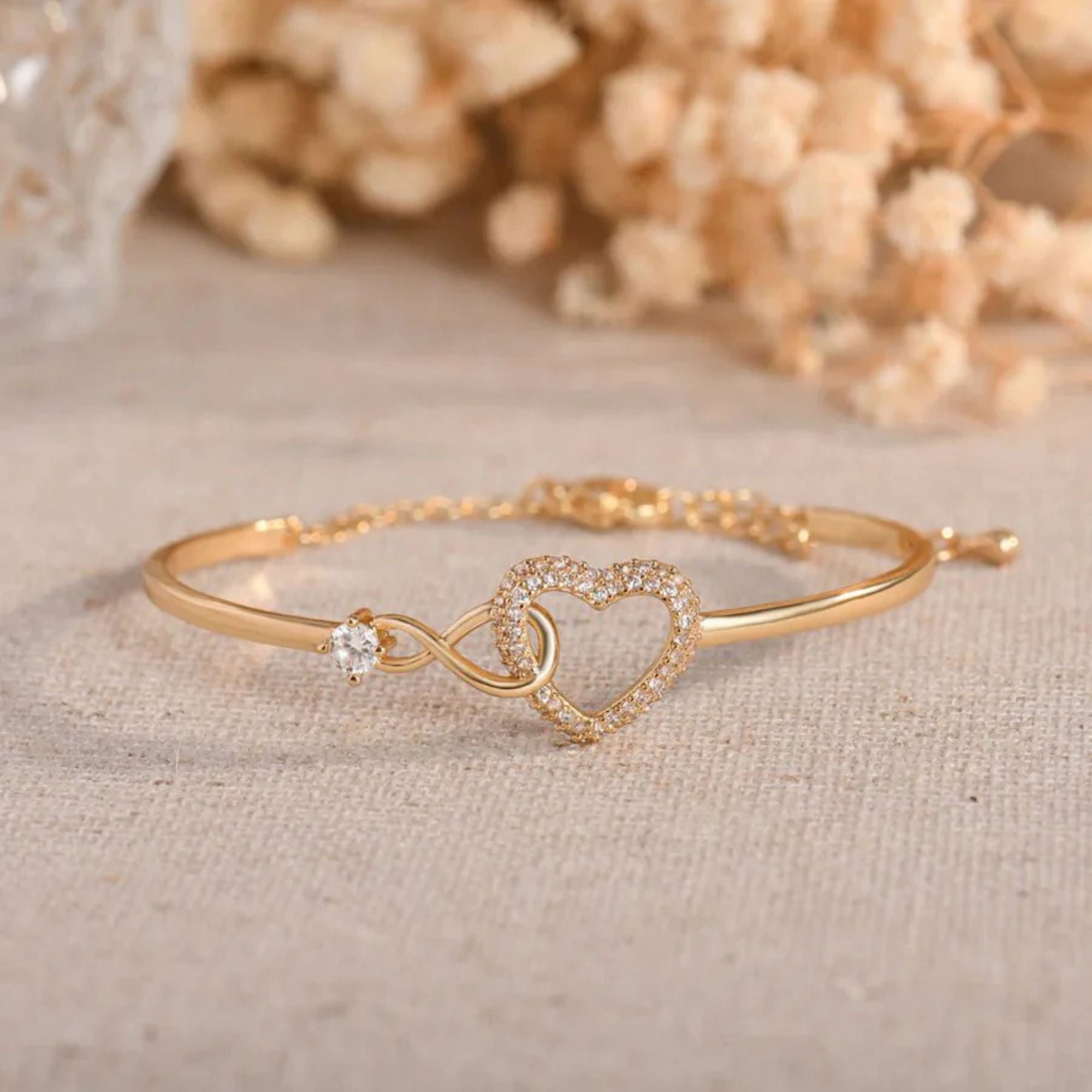 Till Min Dotter – Infinity Heart-Armband – Alltid I Mitt Hjärta, För Alltid Sammanlänkade