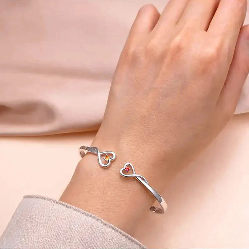 Mor & Dotter - För Evigt Länkade Tillsammans - Födelsestenarmband
