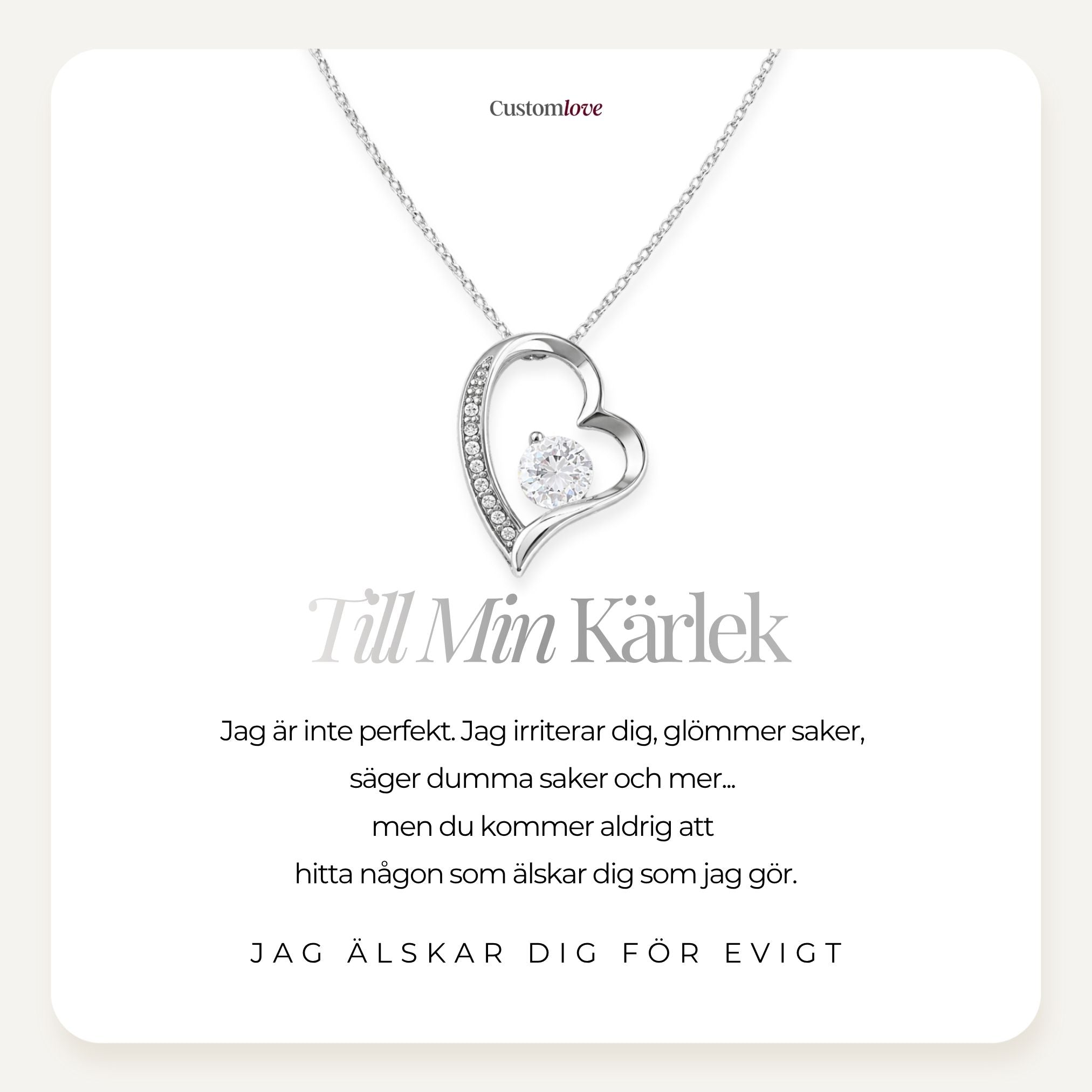 Till Min Kärlek - Halsband med Evig Kärlek