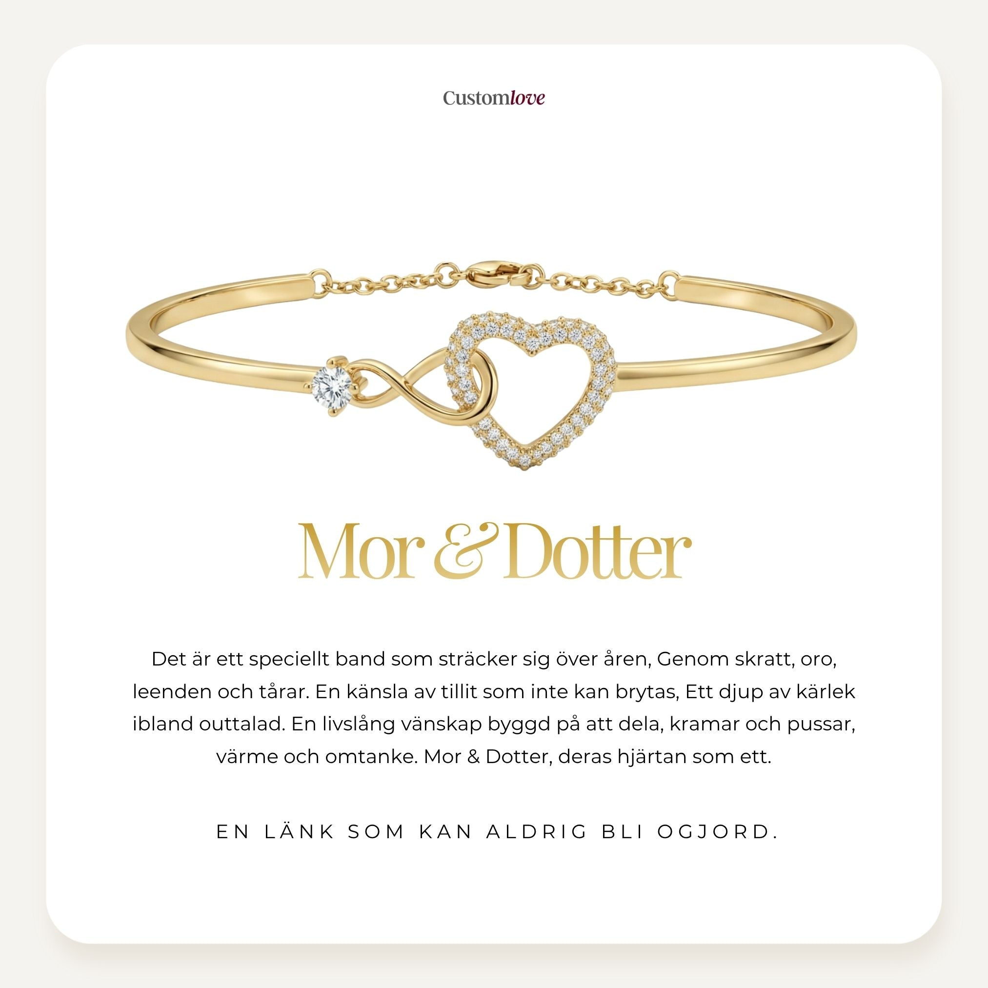 Mor & Dotter - För Evigt Sammanlänkad Armband
