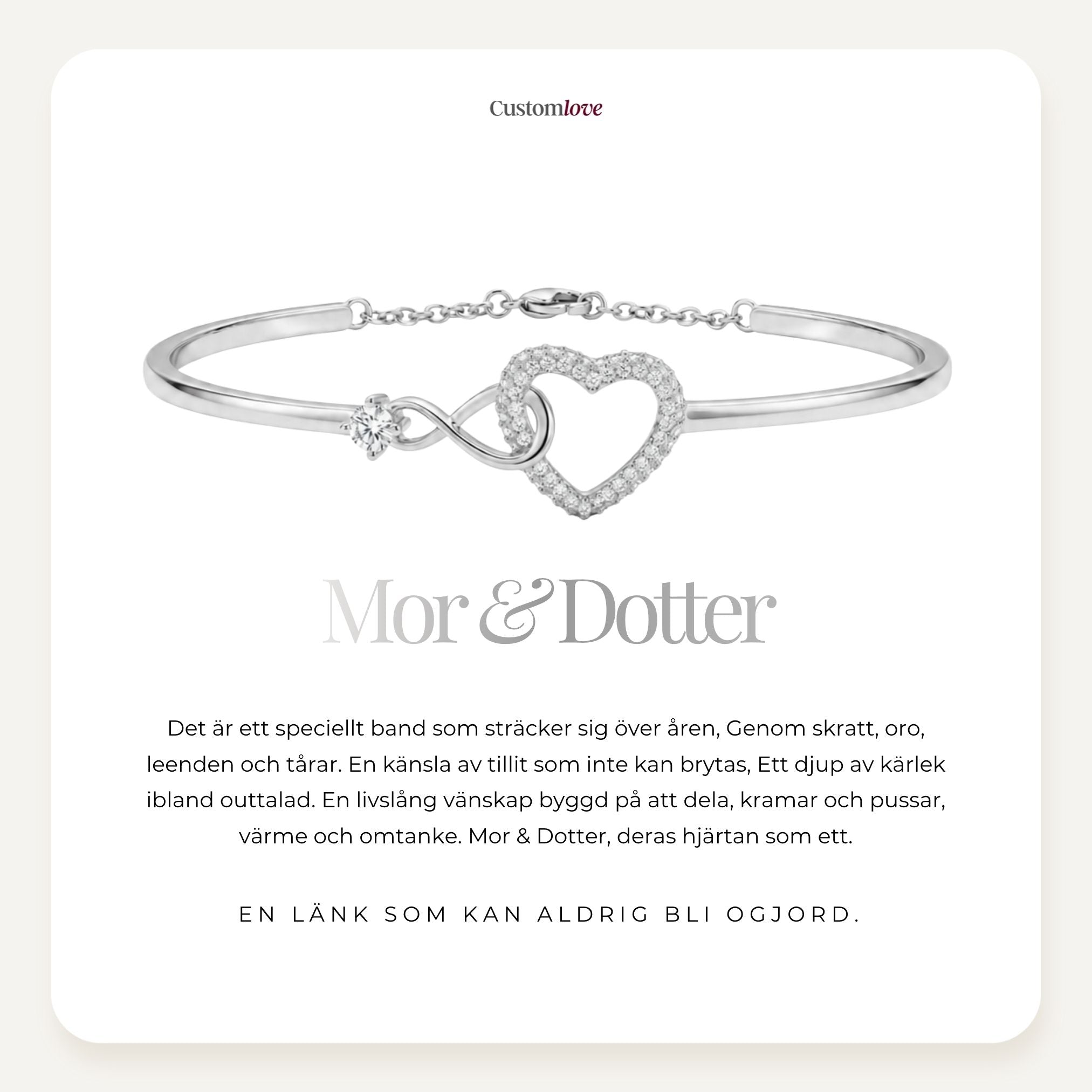 Mor & Dotter - För Evigt Sammanlänkad Armband