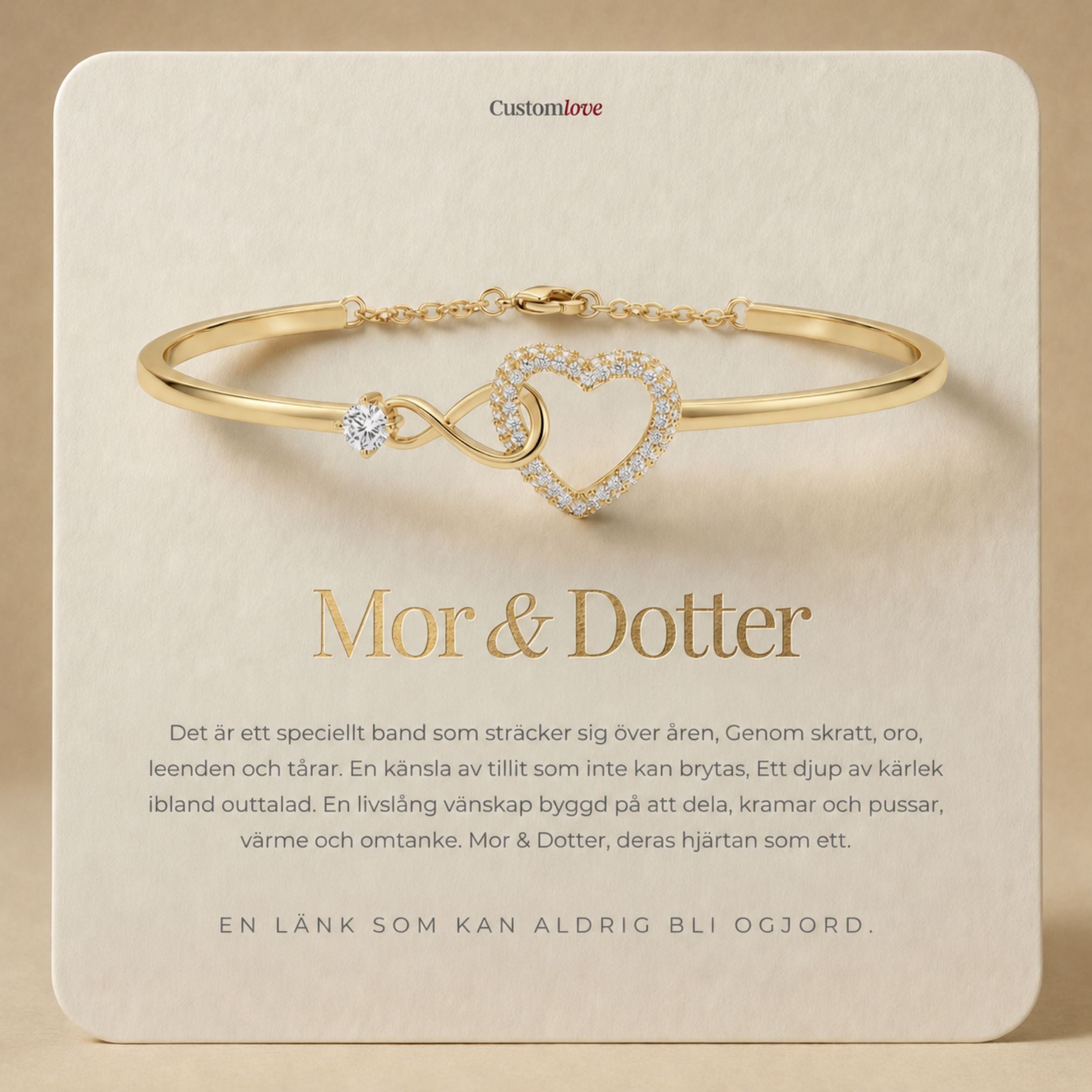 Mor & Dotter - För Evigt Sammanlänkad Armband