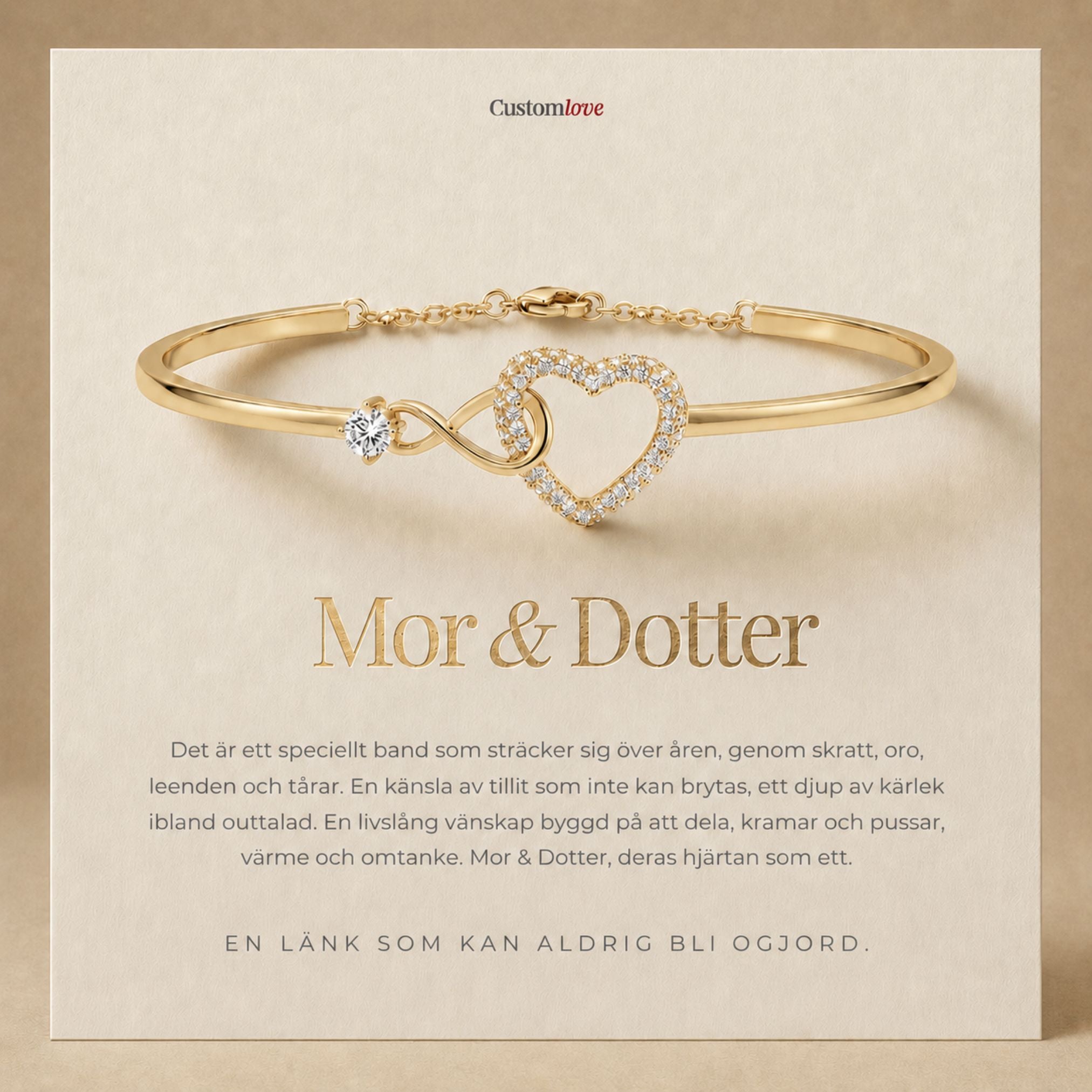 Mor & Dotter - För Evigt Sammanlänkad Armband