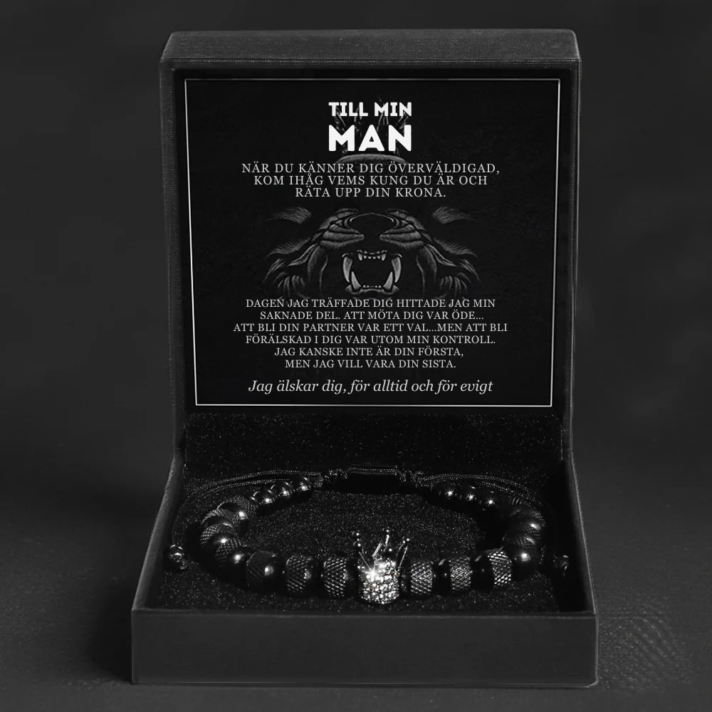 Till Min Man - Rätta Till Din Krona - Kronarmband