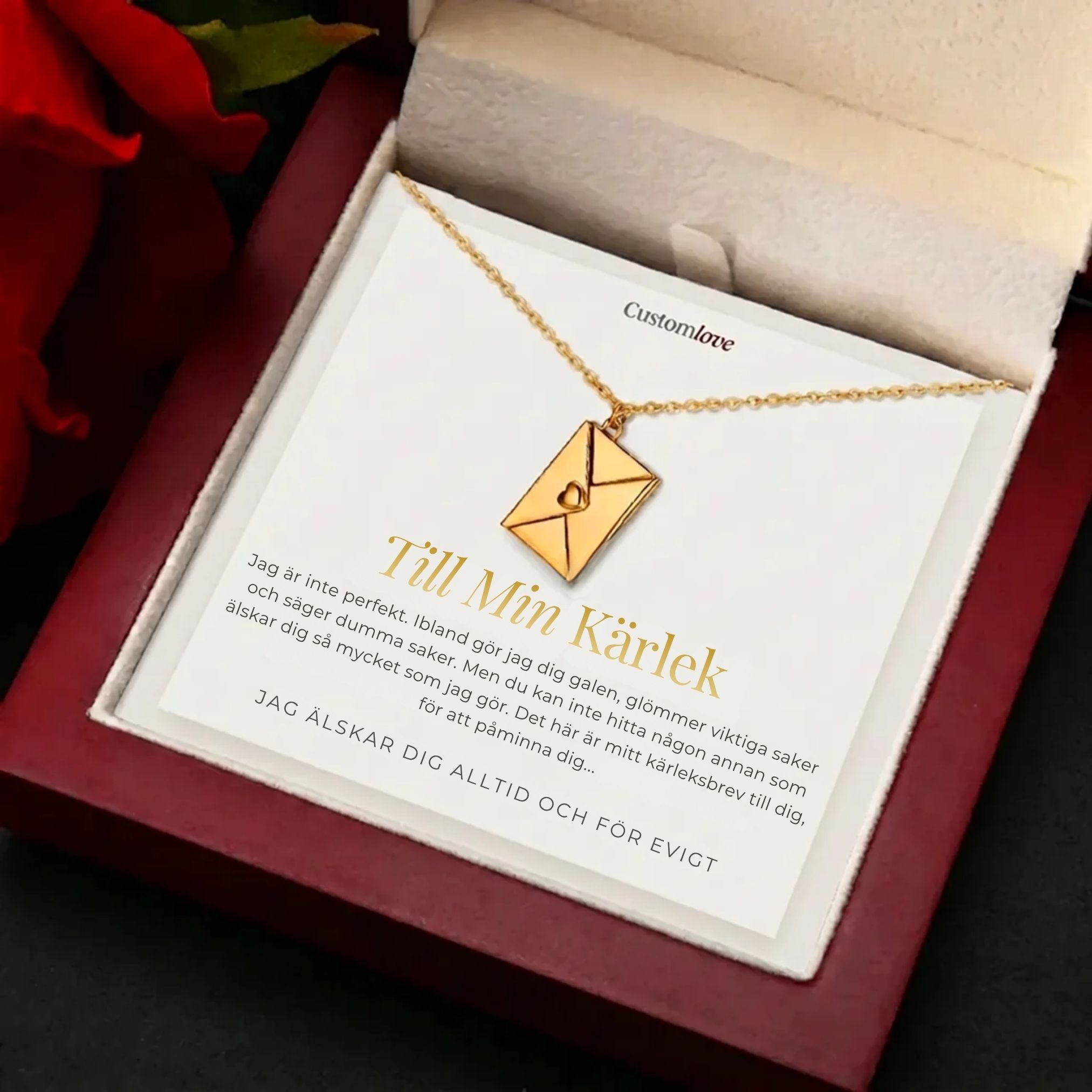 Till Min Kärlek - Halsband med Kärleksbrev