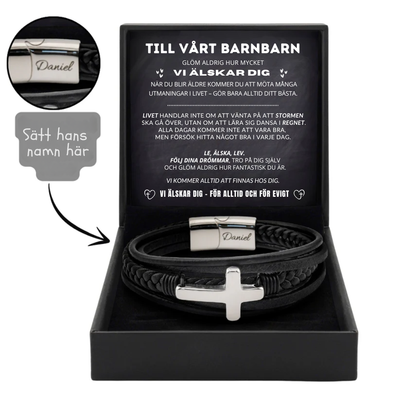 Till Min Barnbarn - Personlig Evig Beskyddare Trosarmband