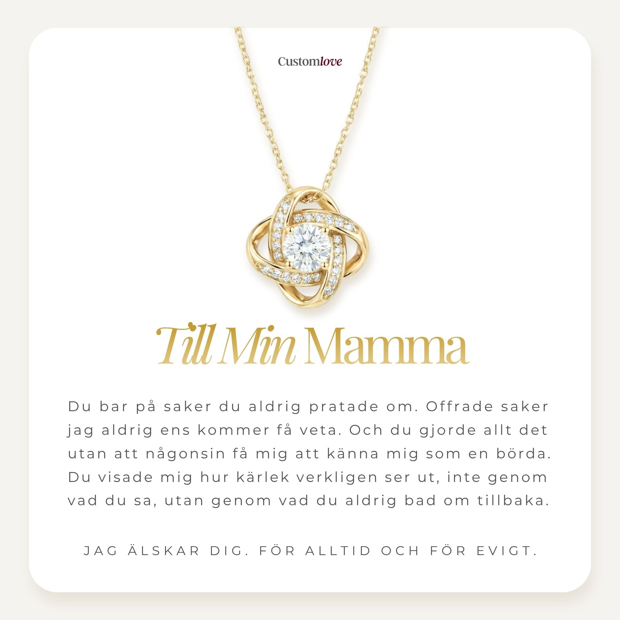 Kärleksknut Halsband Till Mamma