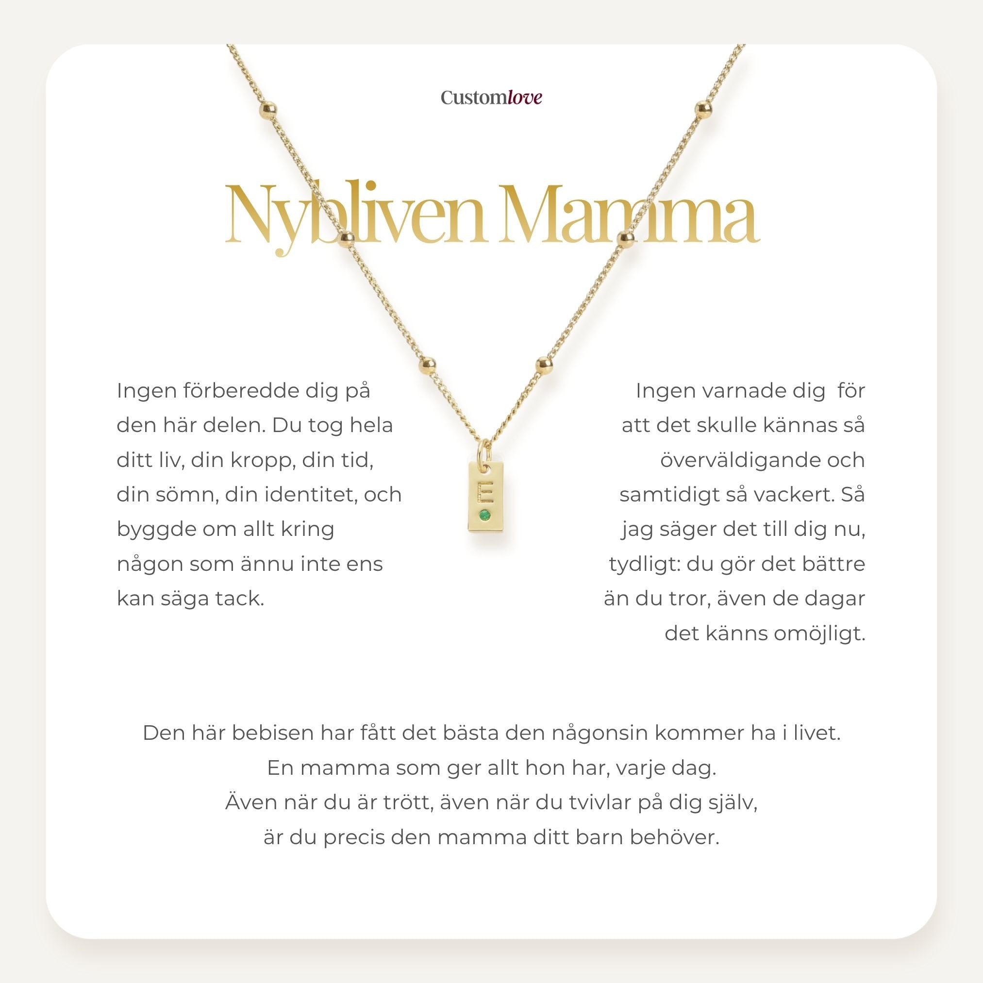 Halsband Med Sten Till Mamma
