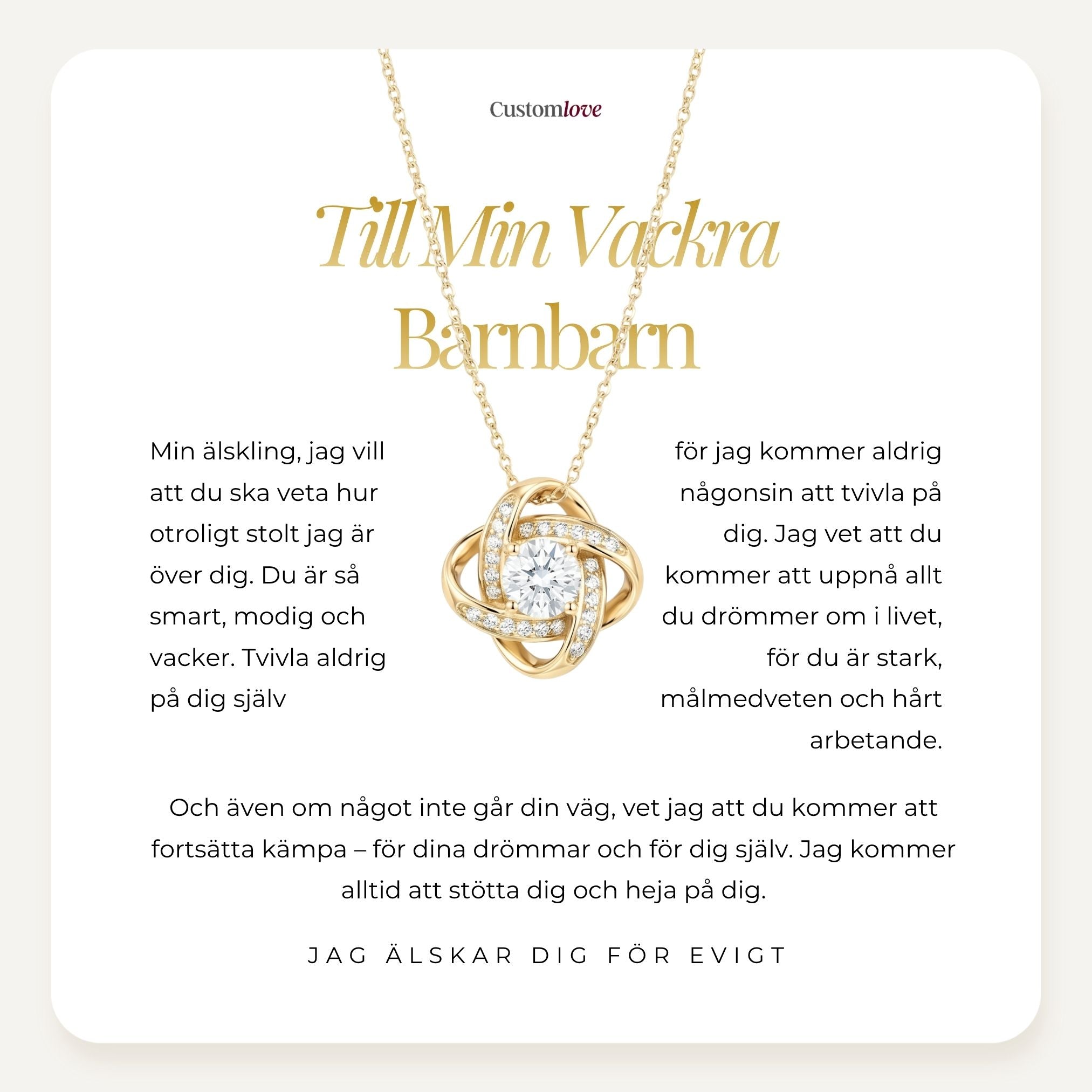 Till Min Vackra Barnbarn - Fortsätt Kämpa För Dina Drömmar