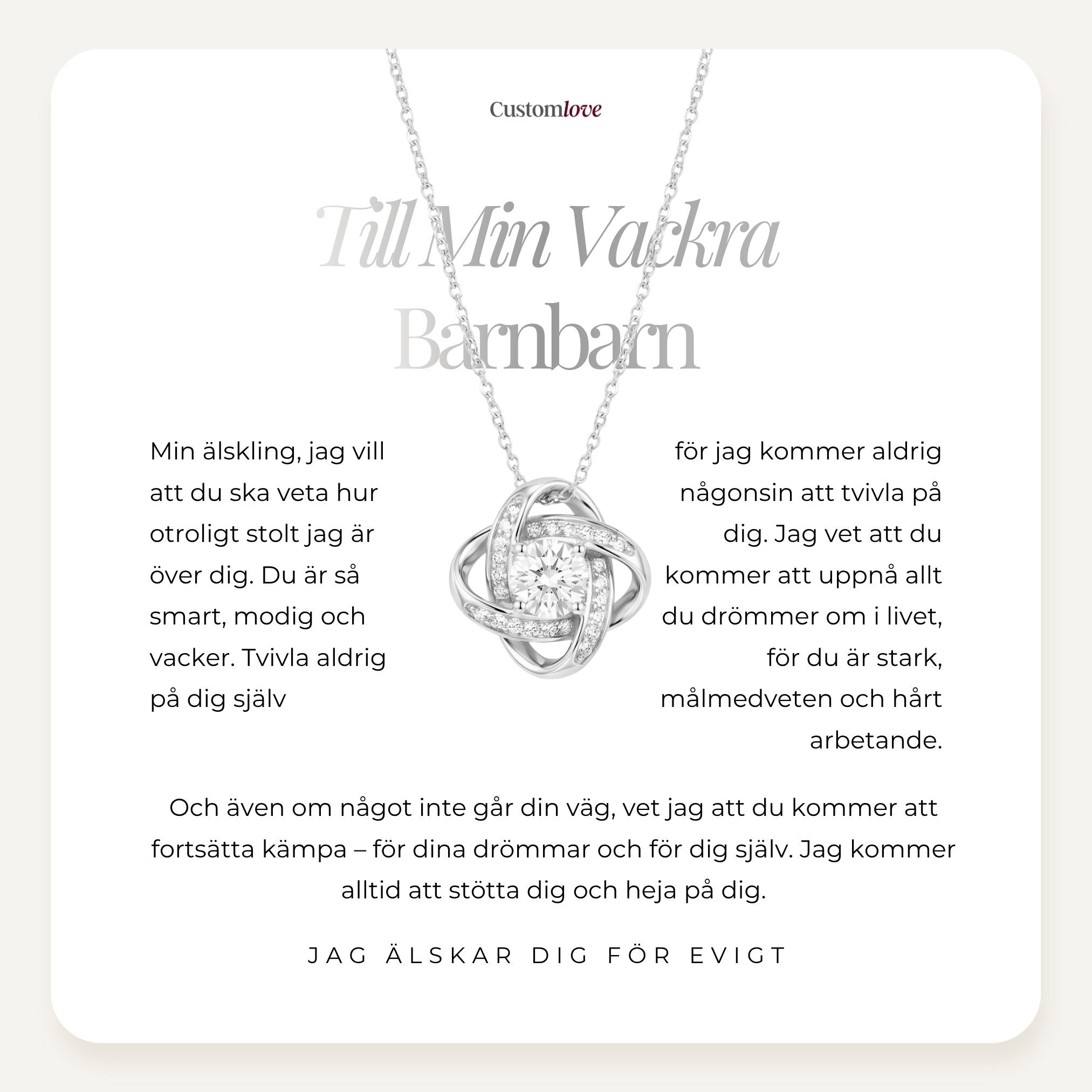 Till Min Vackra Barnbarn - Fortsätt Kämpa För Dina Drömmar