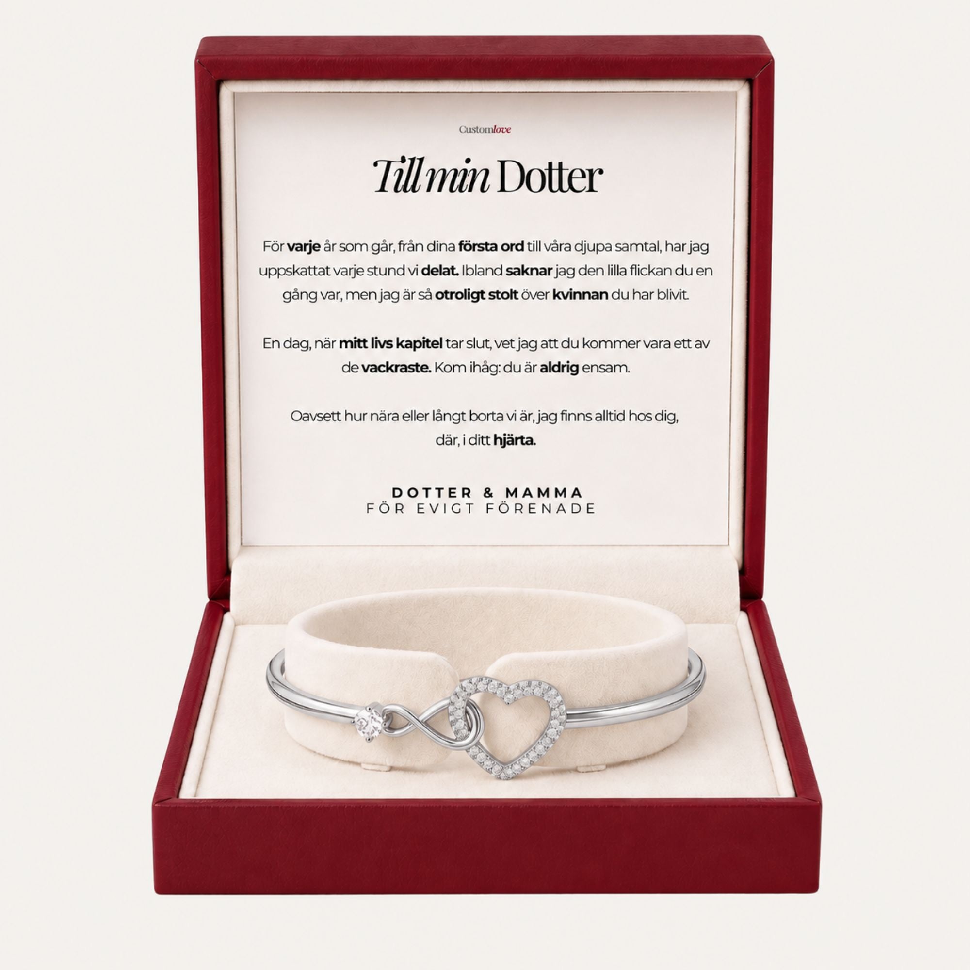 Till Min Dotter – För Alltid Sammanlänkad Armband