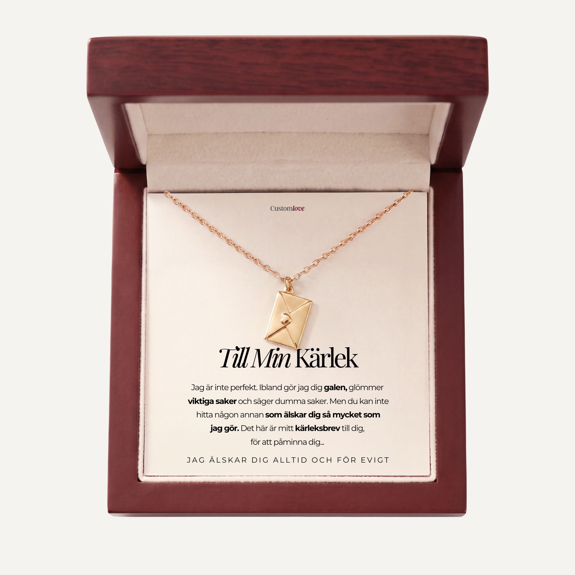 Till Min Kärlek - Halsband med Kärleksbrev