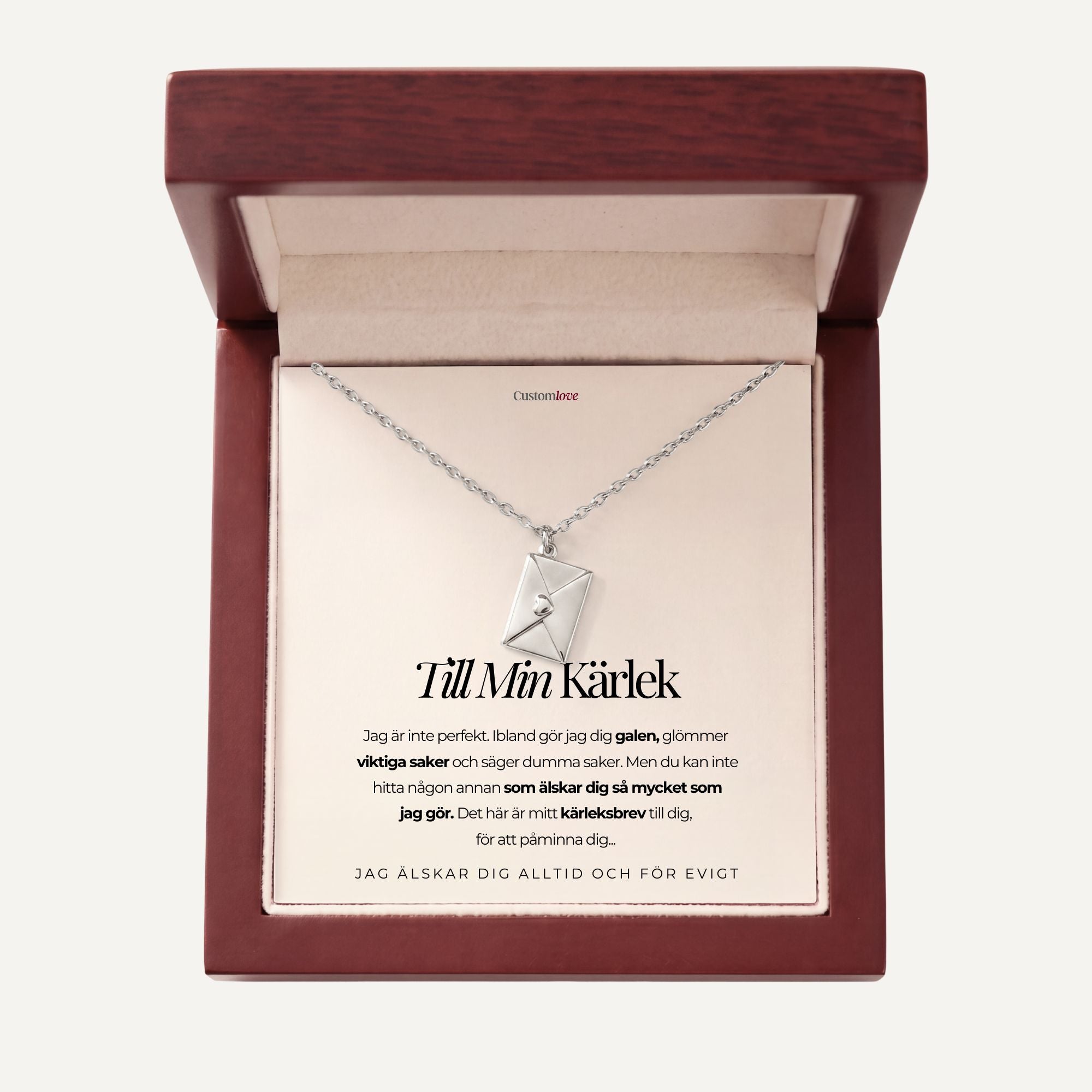 Till Min Kärlek - Halsband med Kärleksbrev