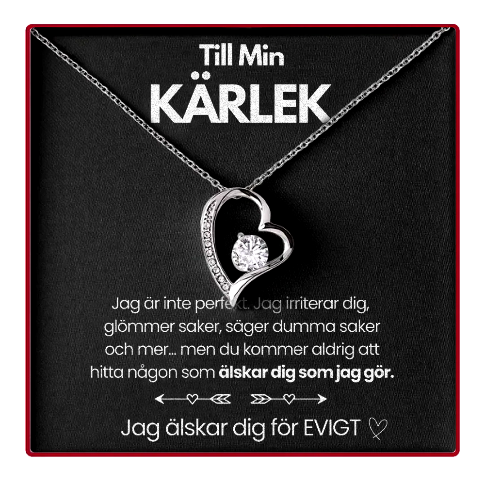 Eternal Rose Box - Med Forever Love-halsband Och Äkta Ros