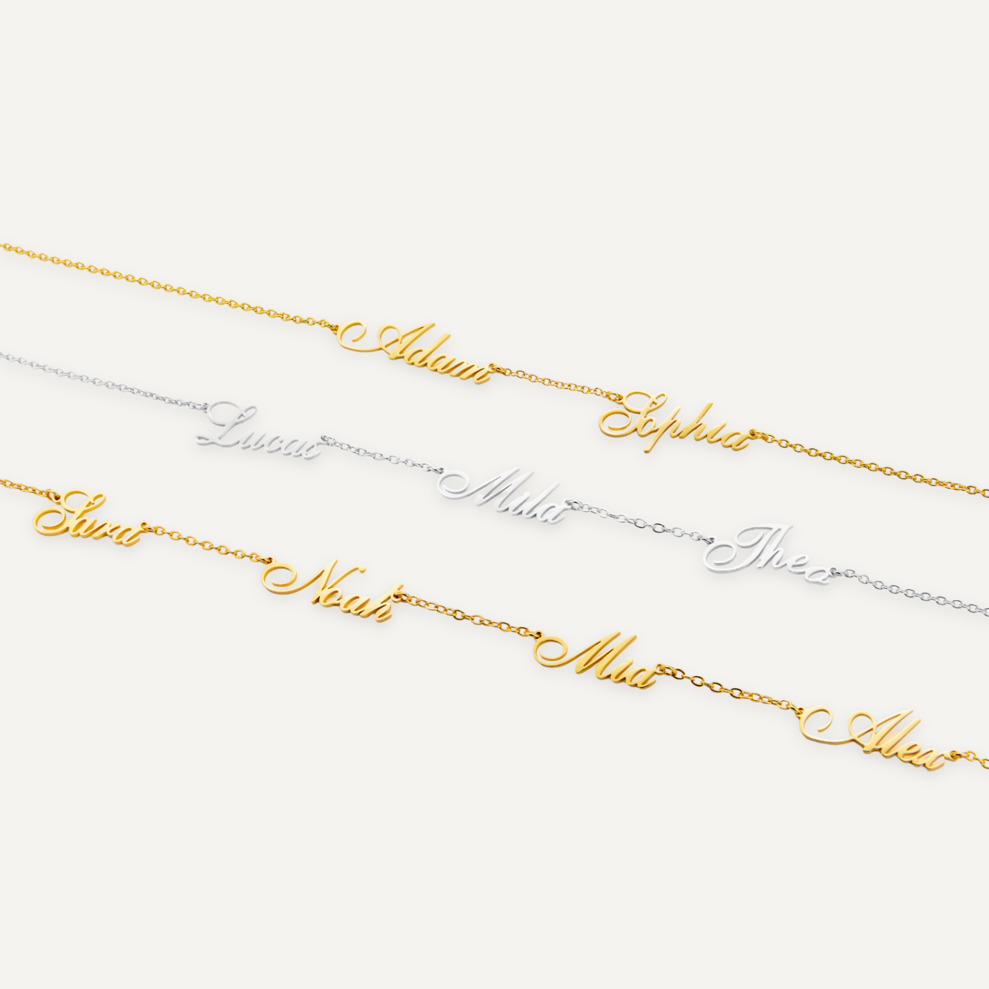 Halsband Med Flera Namn