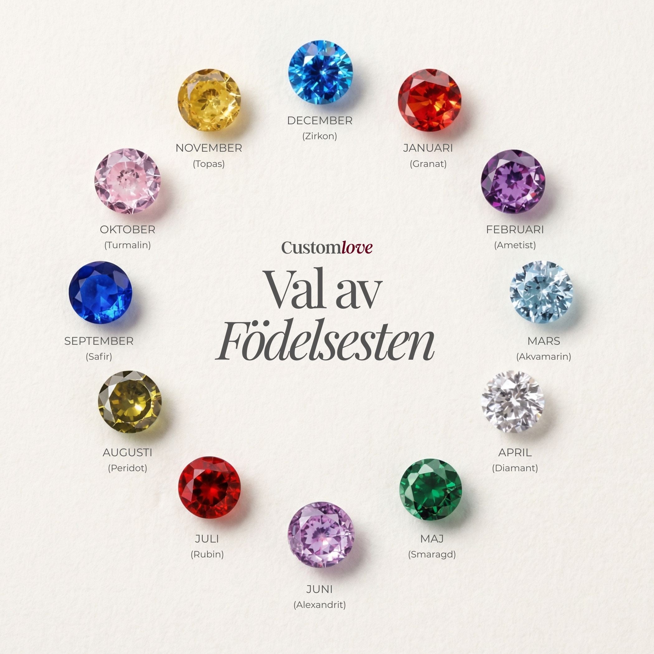 Halsband Med Initial Och Sten