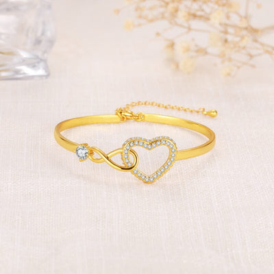 Till Min Dotter – Infinity Heart-armband – För Evigt Förbundna