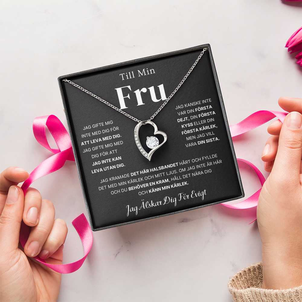 Till Min Fru – Ditt Sista Allt – Hjärtahalsband
