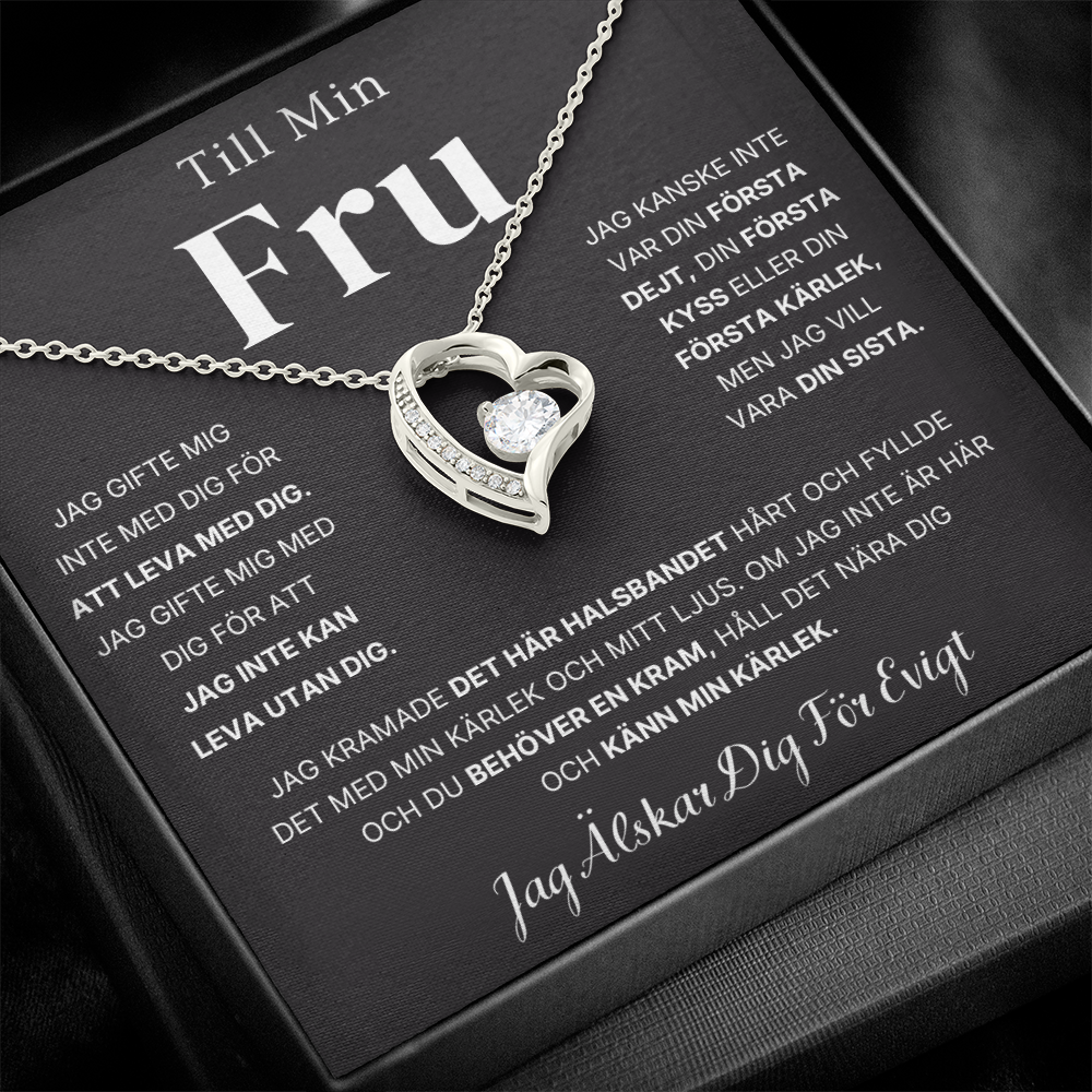 Till Min Fru – Ditt Sista Allt – Hjärtahalsband