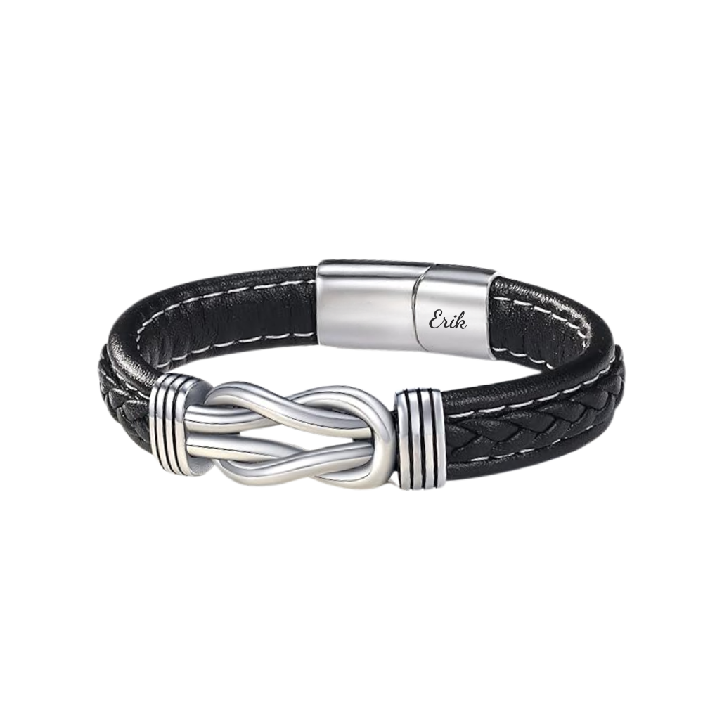 Till Min Son - Mor Och Son Förenade För Alltid - Personlig Infinity Armband