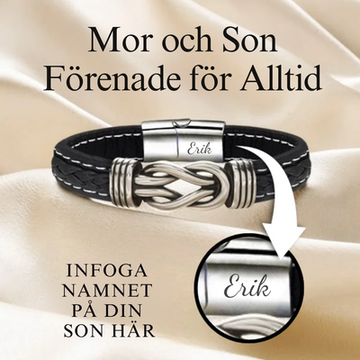 Till Min Son - Mor Och Son Förenade För Alltid - Personlig Infinity Armband