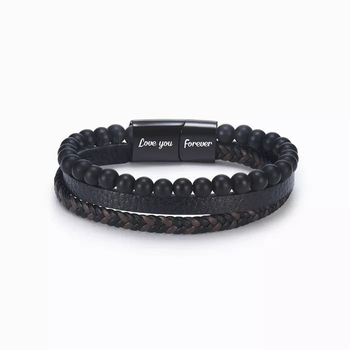 Till Mitt Barnbarn - Lugnande Lavastenarmband – Kärlek, Mormor eller Farmor