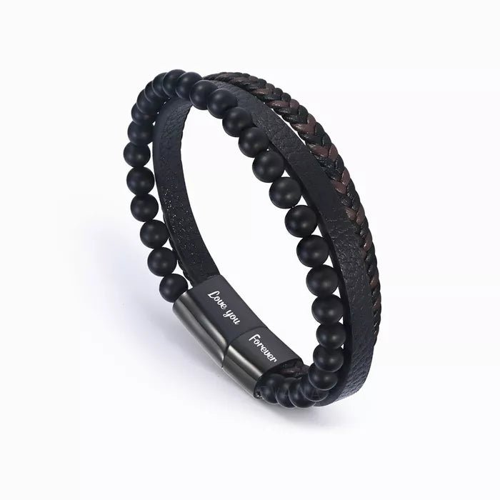 Till Mitt Barnbarn - Lugnande Lavastenarmband – Kärlek, Mormor eller Farmor