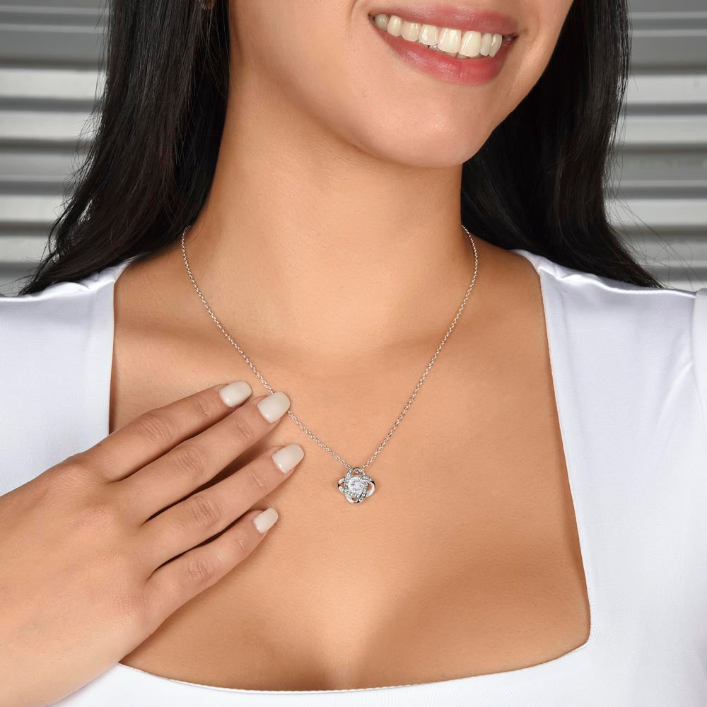 Till Min Dotter - Love Knot Halsband - Kärlek Mama