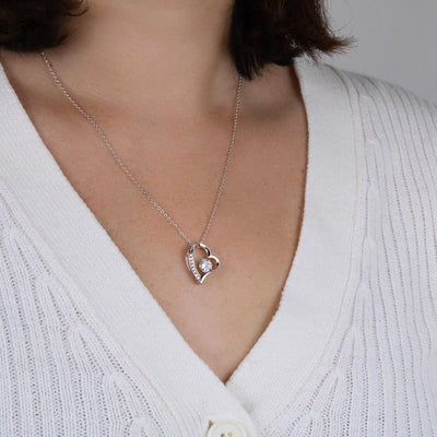 Till Min Dotter - Jag Är Stolt Över Att Vara Din Far - Hjärta Halsband