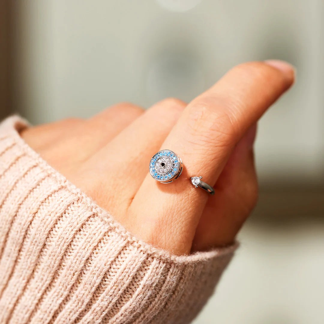 Till Min Dotter - Onda Ögat Fidget Ring - Kärlek, Mamma eller Pappa