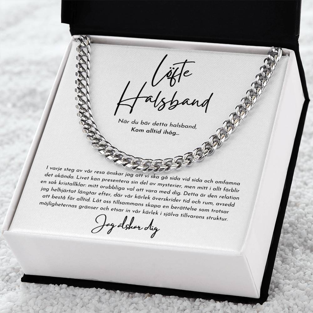 Löfteshalsband För Honom - Cuban Chain