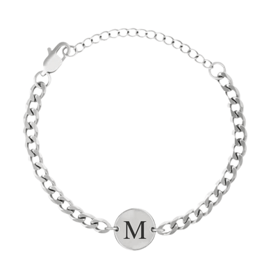 Coin Bracelet med Initialer