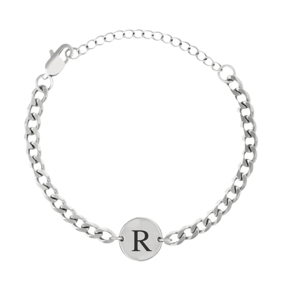 Coin Bracelet med Initialer